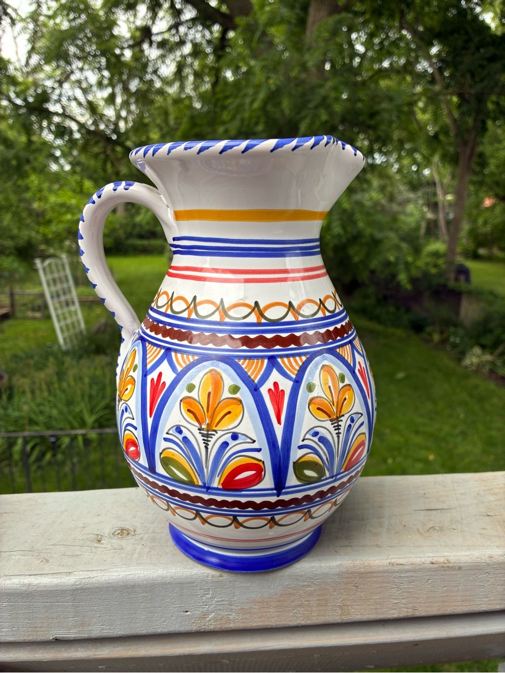 Hand-Painted Sangria Pitcher Made in Spain
